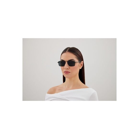 New SAINT LAURENT Black Square SL 700 001 Sunglasses Women - Picture 4 of 5